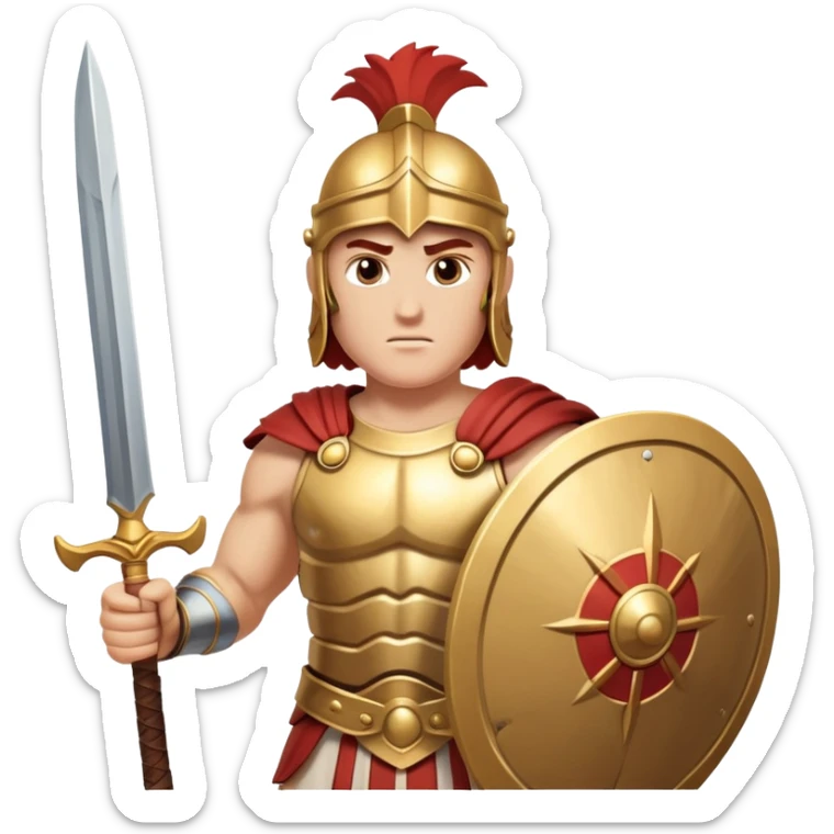 Achilles was the Greeks' finest warrior during the Trojan War. His mother, the nymph Thetis, dipped him in the River Styx to make him invulnerable in battle—except for his heel, where she gripped the baby. During the Trojan War, Achilles achieved fame by slaying Hector outside the city gates.  sticker