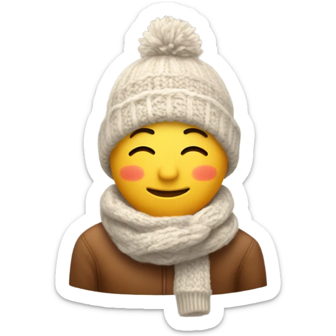 cozy emoji sticker