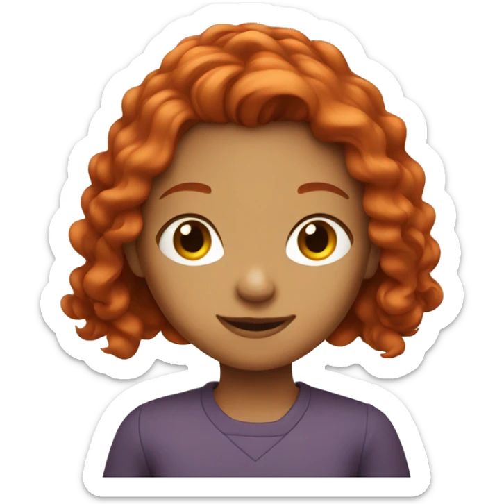 The red-haired girl sticker