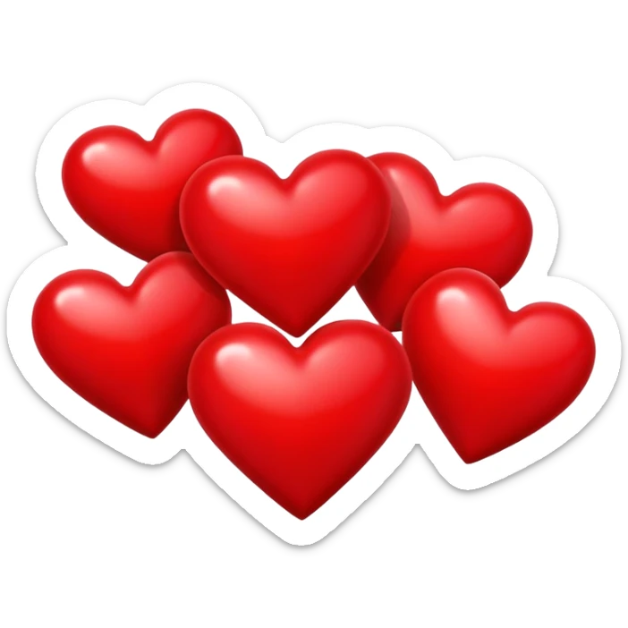 Hearts sticker