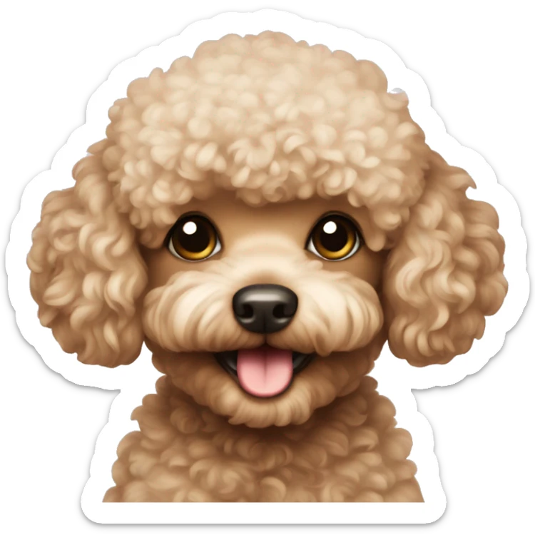 Toy poodle  sticker