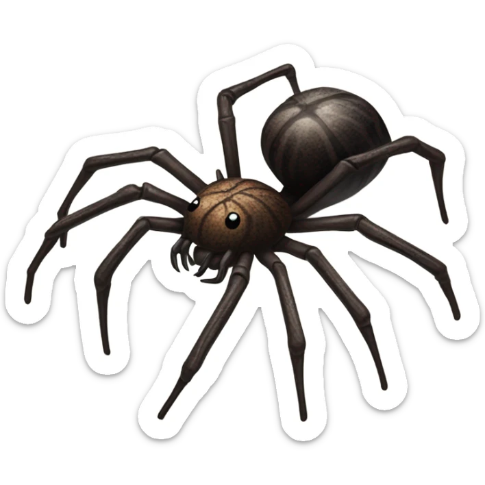 Realistic scary spider sticker