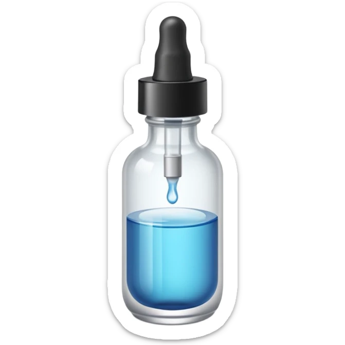 Serum skincare, the ordinary name, Translucent bottle sticker