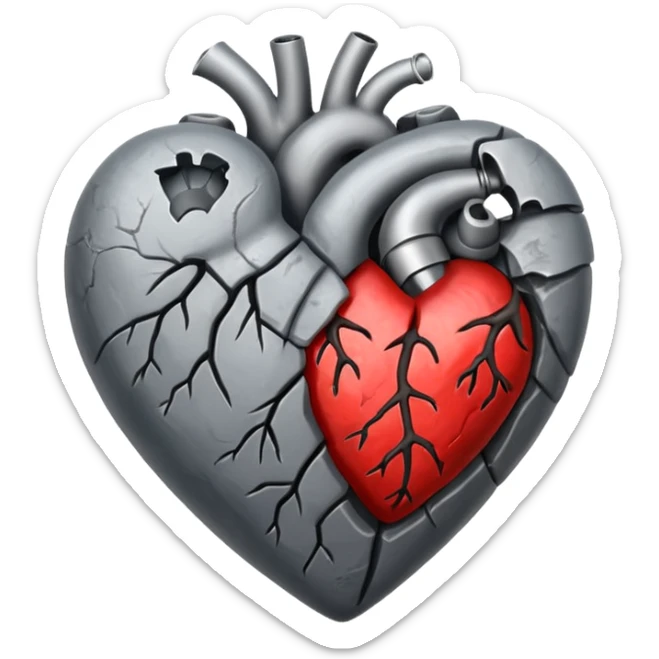 Dead heart  sticker