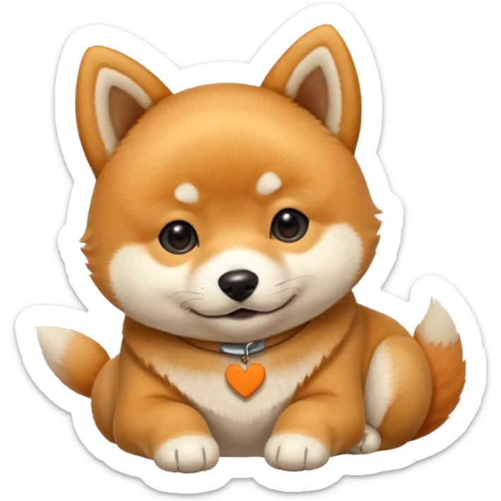 Crea un cagnolino un aski che mostra un cartello con scritto Buonanotte 😘 sticker