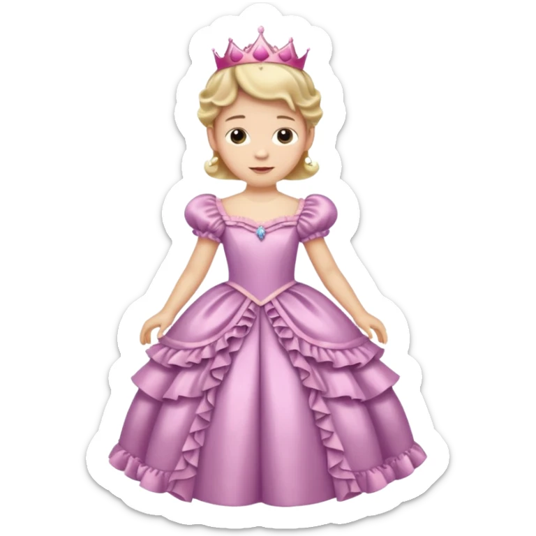 Hombre blanco con vestido de princesa
 sticker