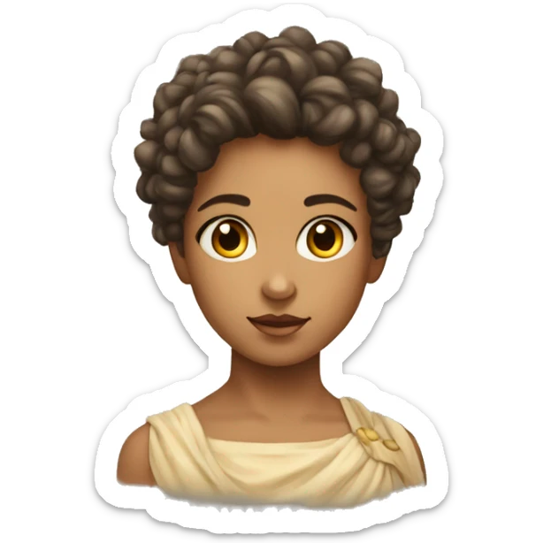 SIPRIOTES A boy who was transformed into a girl by the goddess Artemis sticker