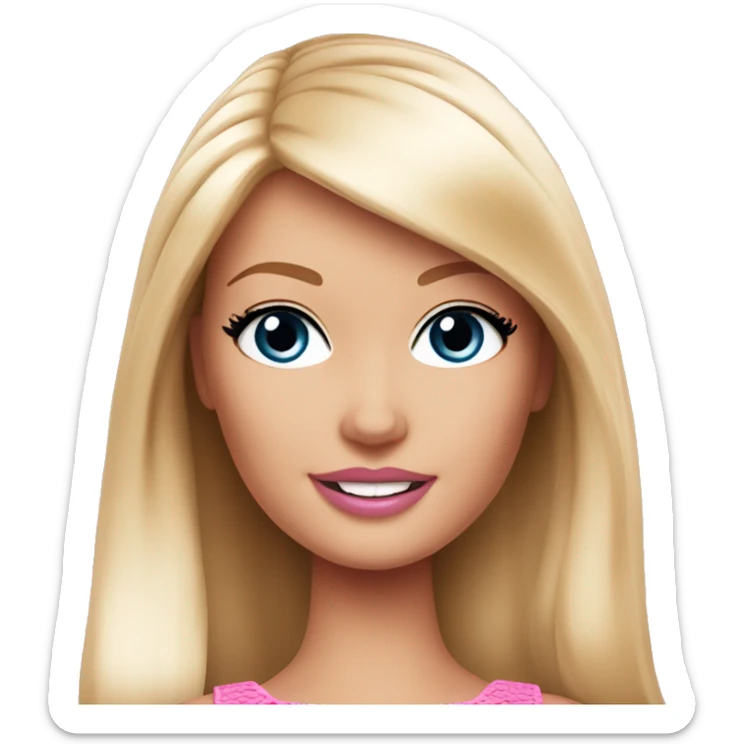 barbie like a sticker