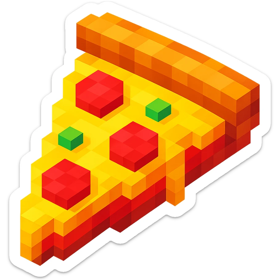 Pizza sticker