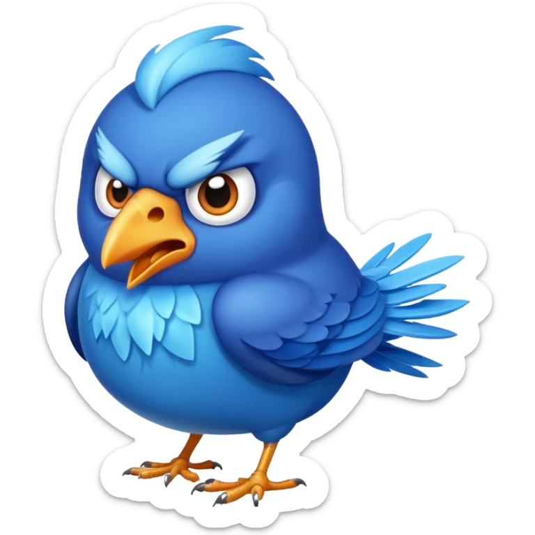I want an emoji of ice bird and which is one of the character in angry birds story sticker