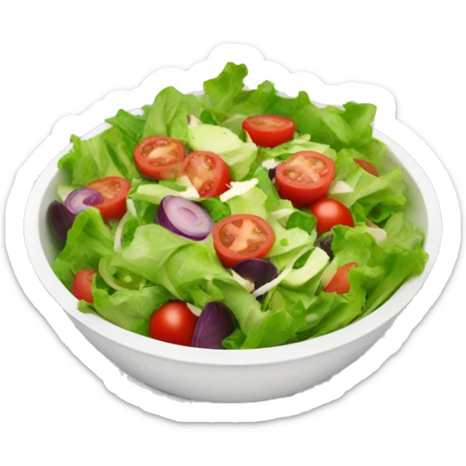 Yummy salad sticker