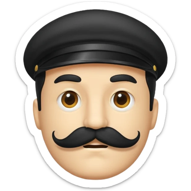 mustache emoji sticker