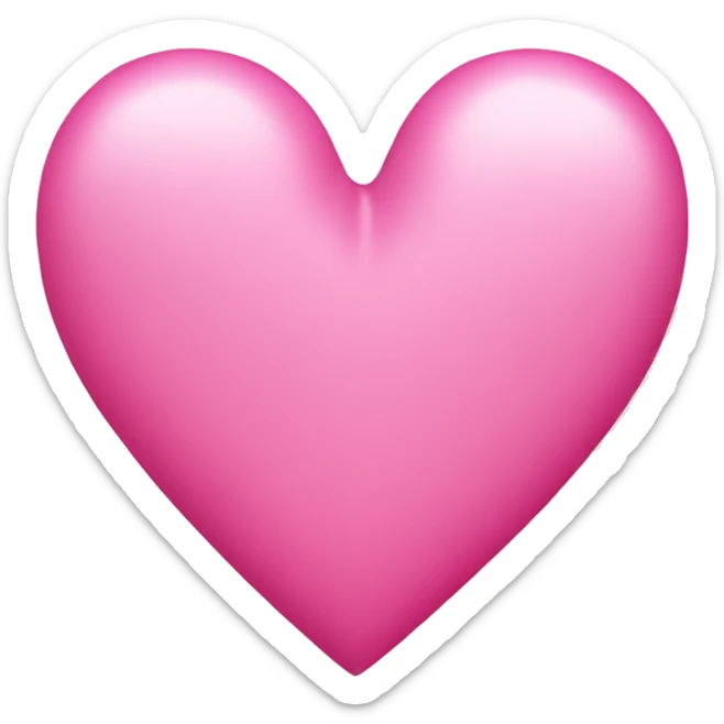 Pink heart sticker