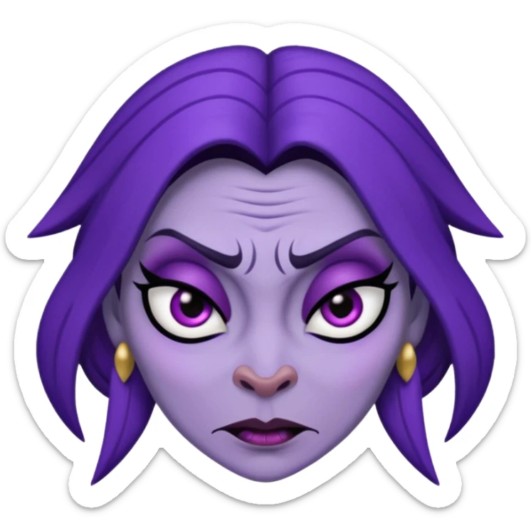 crea un emoji de Yzma de las locuras del emperador sticker