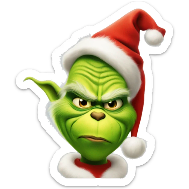 The grinch coquette sticker