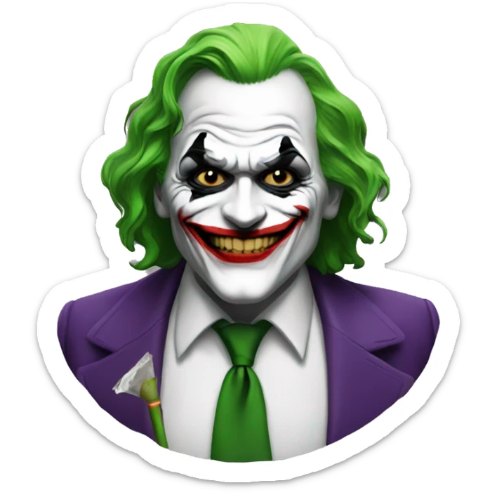 joker smoking  sticker