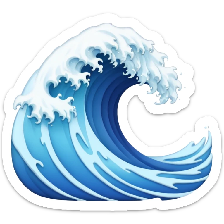 Wave sticker