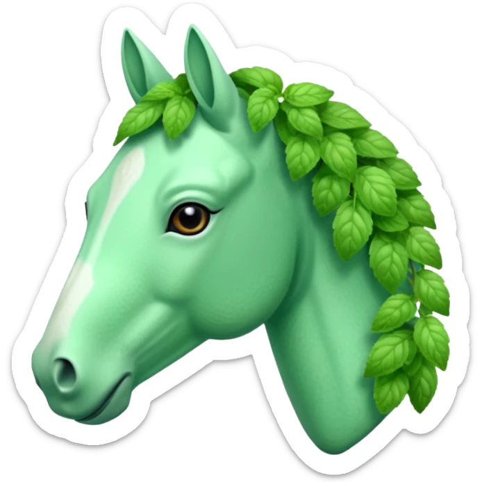 Horse mint sticker
