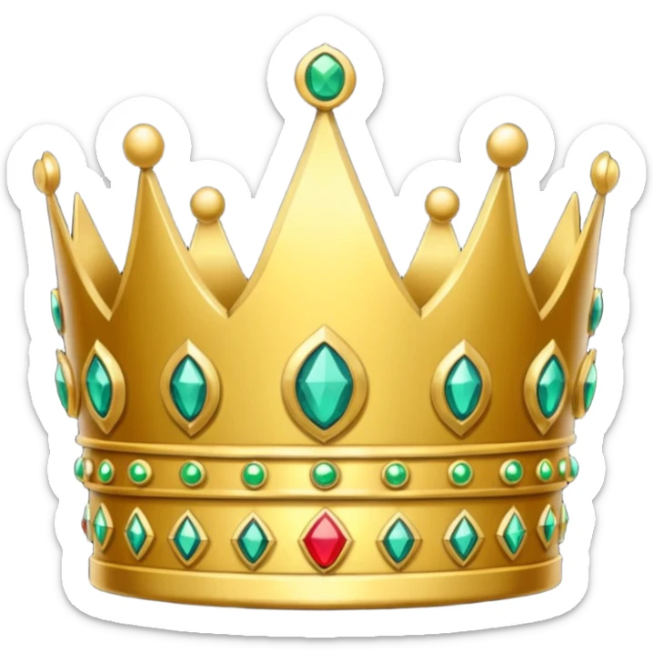 create an icon of an emperor crown with amazing details and looks insane sticker