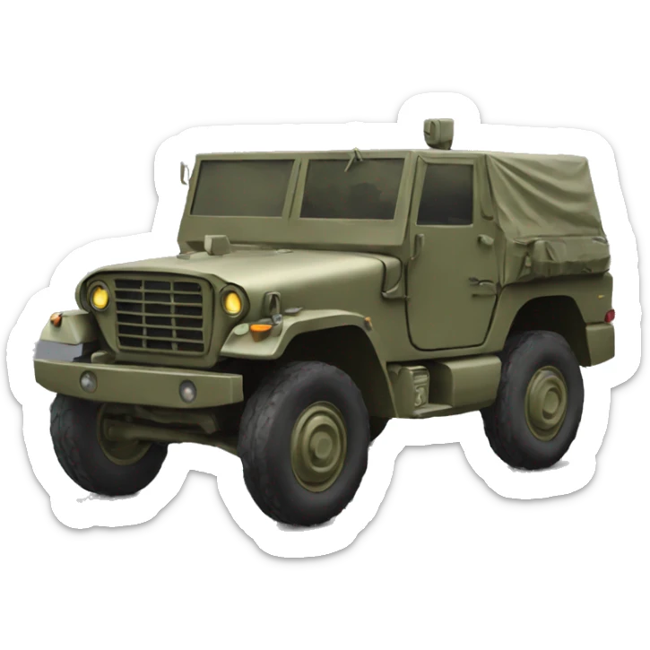 military car sticker
