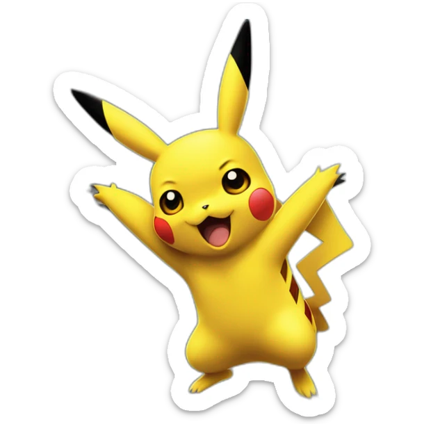 pikachu starts to question his duty as his fellow police officers brutalise a citizen of Detroit sticker