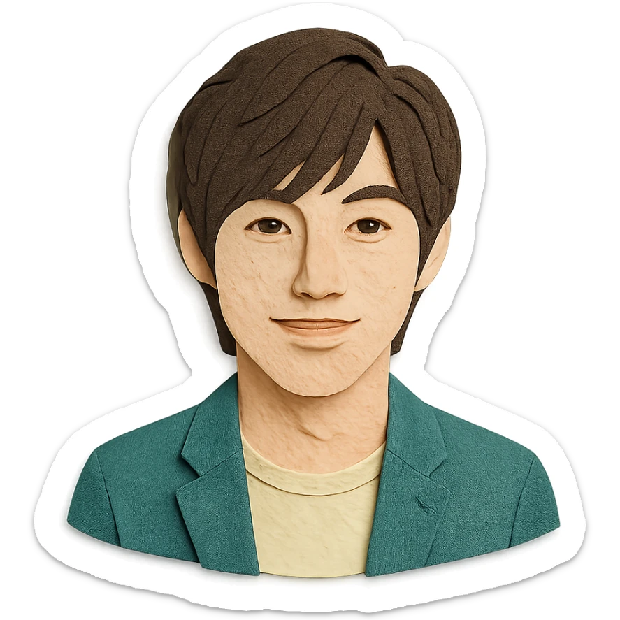 portrait of SS501 Kim Hyun Joong sticker