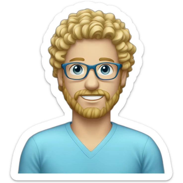 portrait-of-man-curly-blond-haired-blue-eyed-with-goatee-glasses-sky-blue-shirt-computer sticker