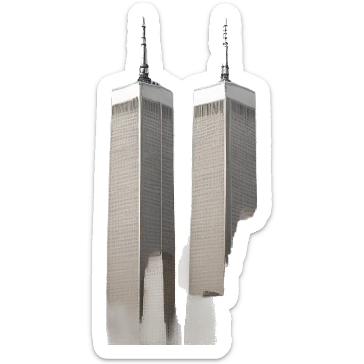 Twin towers sticker