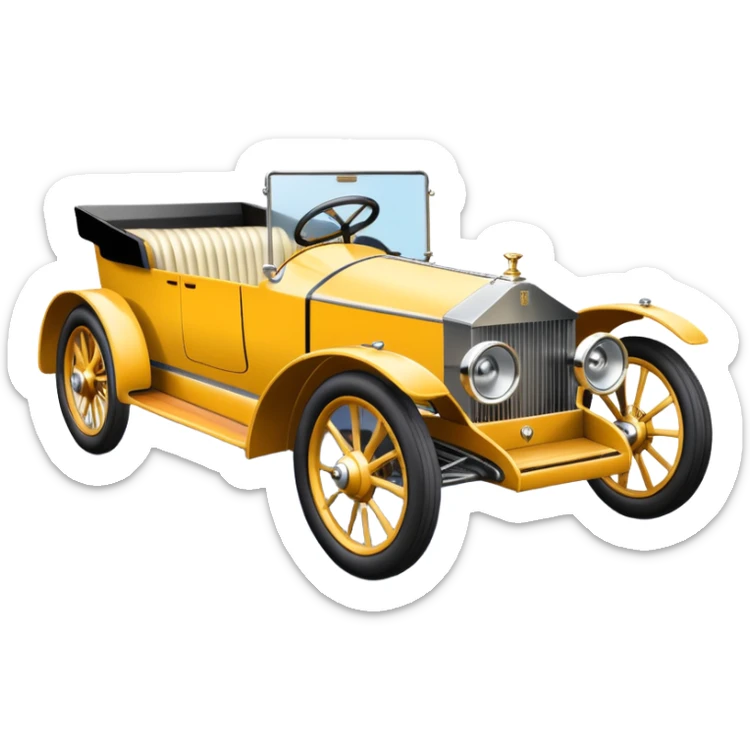 Antique looking rolls Royce shopping cart race car with custom aero body and rear wing  sticker