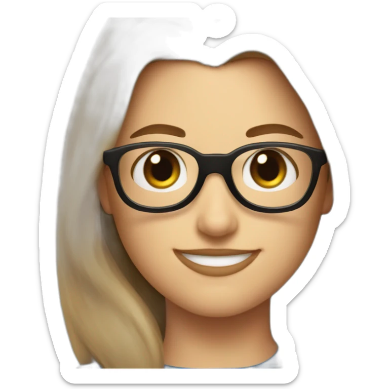 batman and robin where batman smiles and weares glasses and robin is female with long light brown hair sticker