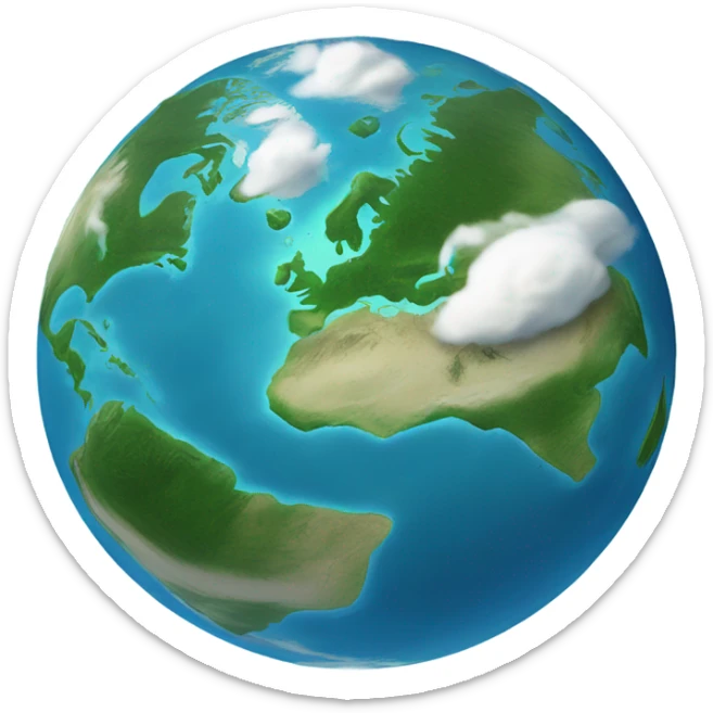planet earth sticker