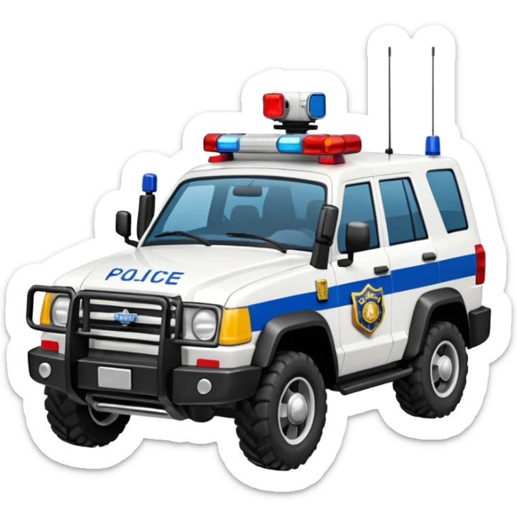 Well armed rugged Star Wars Imperial Shock Troopers police car off road interceptor from hell sticker