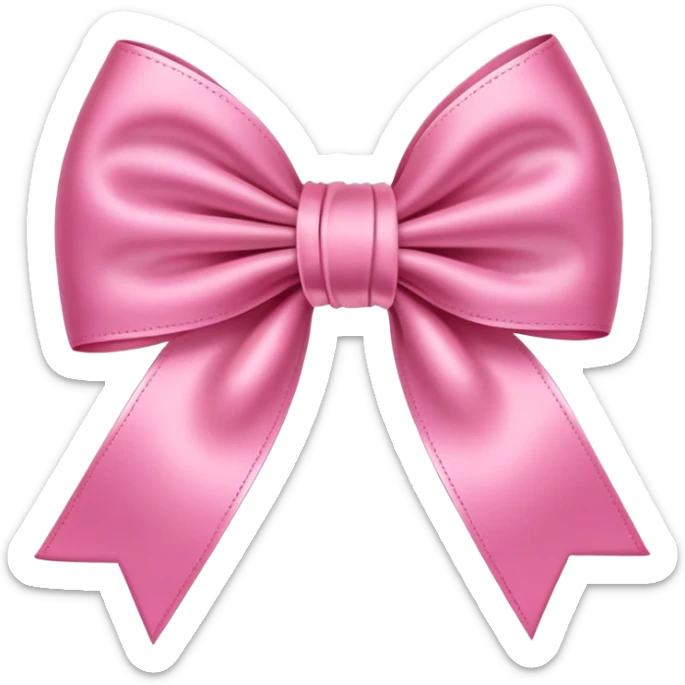 Cute bow sticker