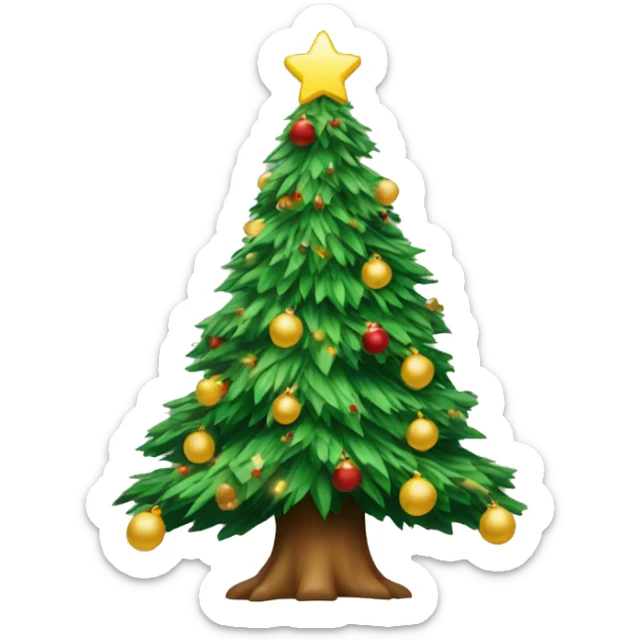 christmas tree sticker