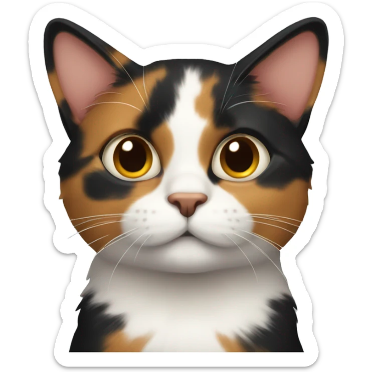 calico cat  sticker