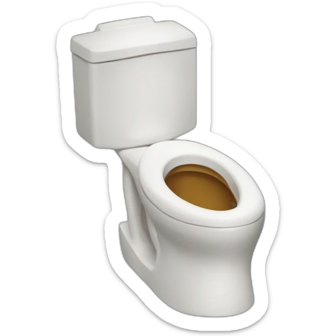 skibidi toilet and there is the head of the toilet sticker