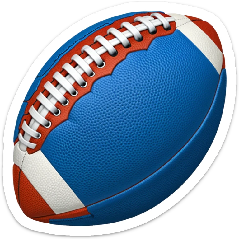 am16 emojisabout american football blue (#00A3E0) and red (#F9423A) sticker