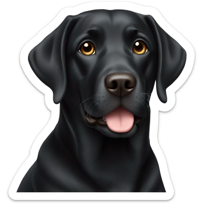 Black labrador  sticker