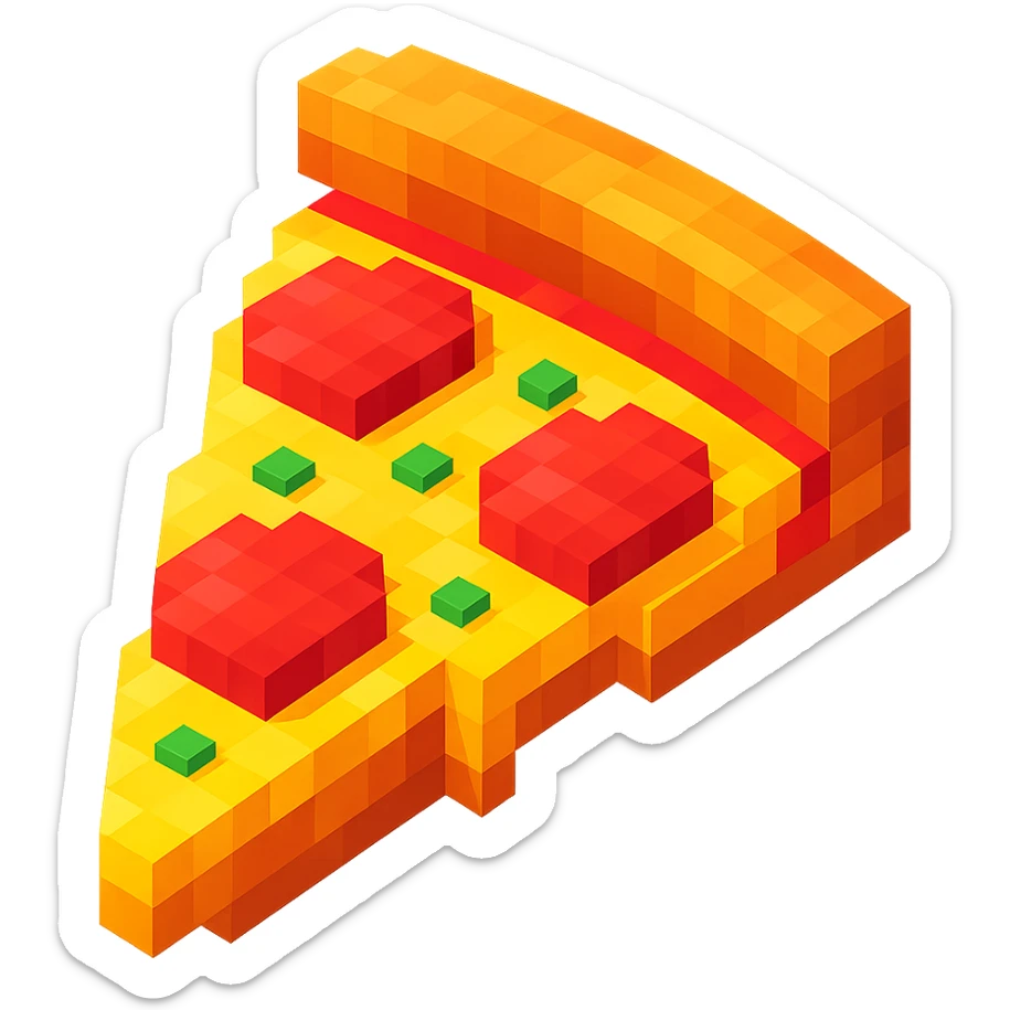 Pizza sticker