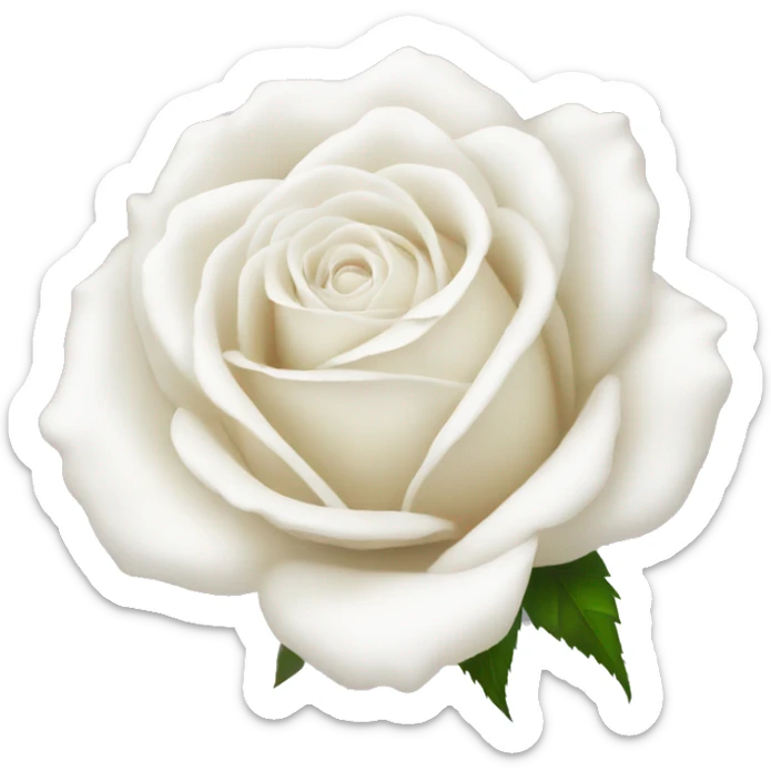 White rose sticker