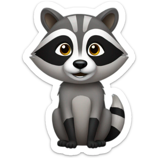 Raccoon sticker