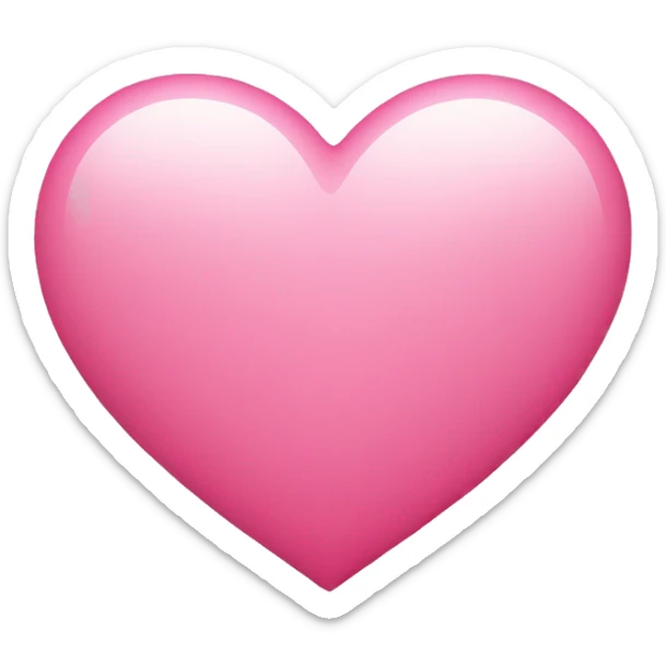 Pink heart  sticker