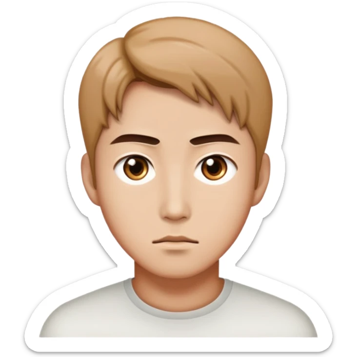 Create me sung jinwoo from solo leveling but his eyes glow white and he looks serious like episode 12 season 2 sticker