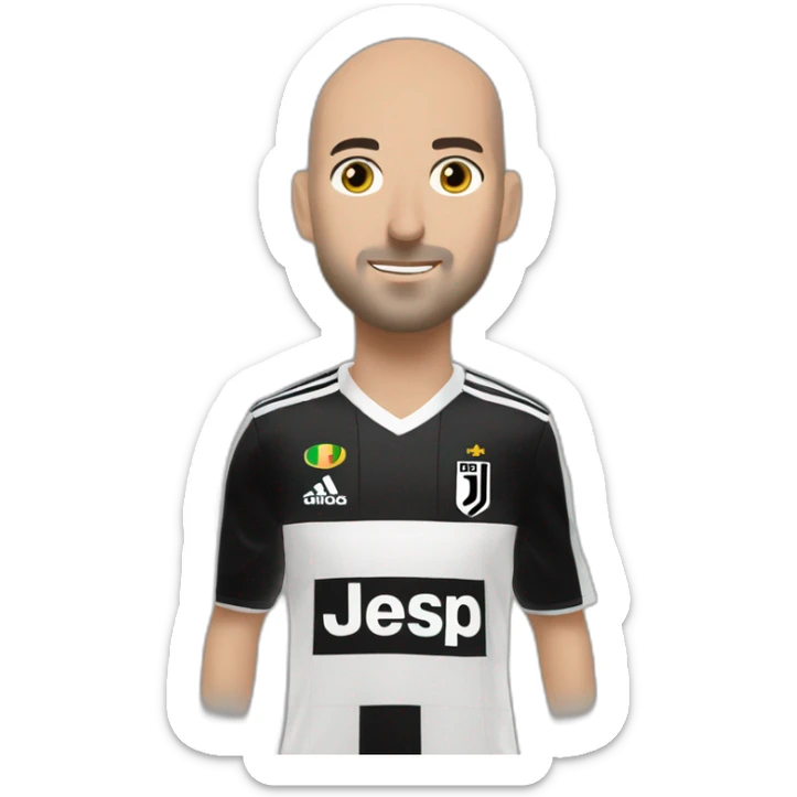 Nicolò Fagioli betting in a Juventus jersey sticker