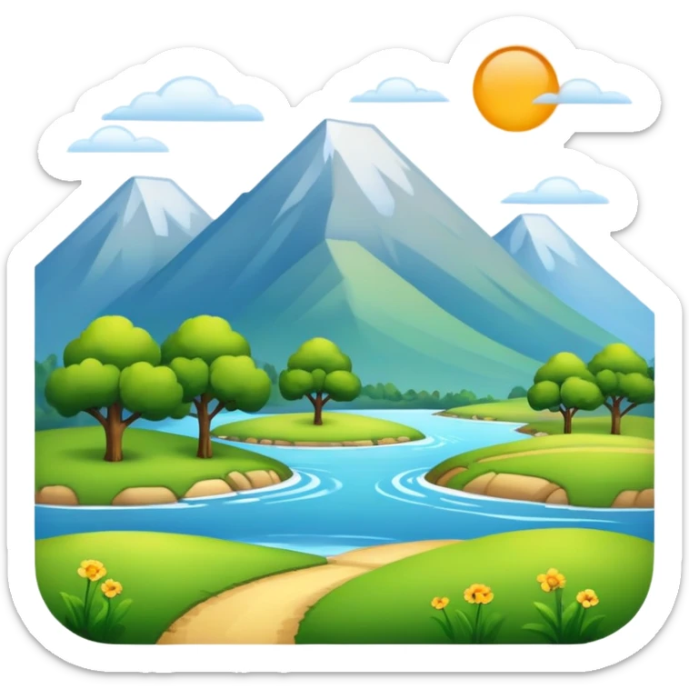 Landscape  sticker