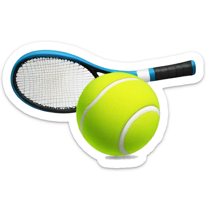 Tennis ball sticker