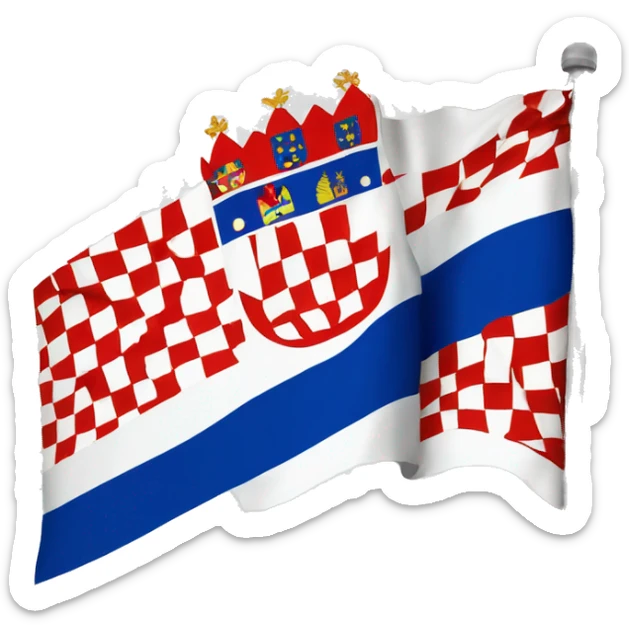 Flag of the Croatian Republic of Herzeg-Bosnia sticker