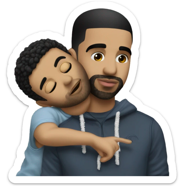 drake kissing drake kissing drake kissing drake sticker