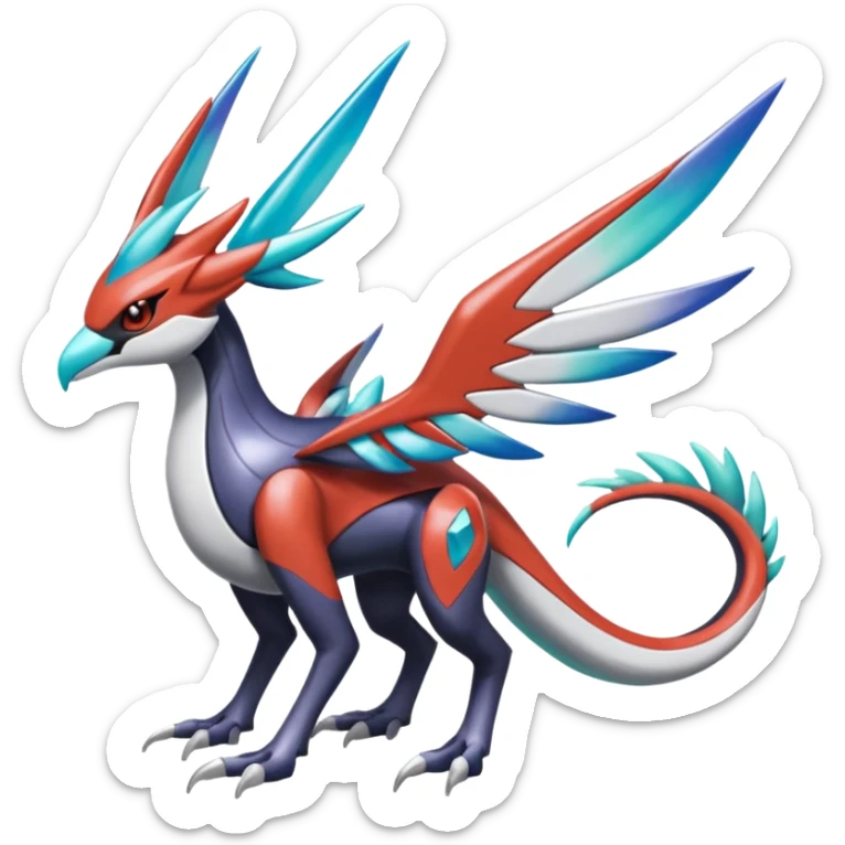 Dialga-Yveltal-Meloetta-Latias-Nargacuga-Noivern-hybrid-fusion-creature, full body sticker