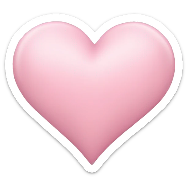 Light pink heart sticker